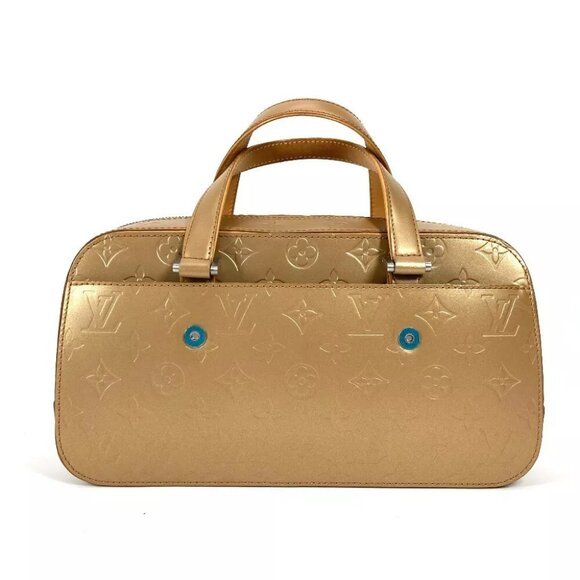 LOUIS VUITTON M55177 Monogram mat Shelton Tote Bag Hand Bag leather Amble Beige - Picture 1 of 14